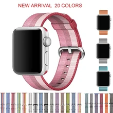 DIDI Nylon Strap For Apple Watch Band 44 mm 42mm Bands Series 4 3 2 Strap Blue Black for Apple Watch 42 mm Band 38mm Accessories