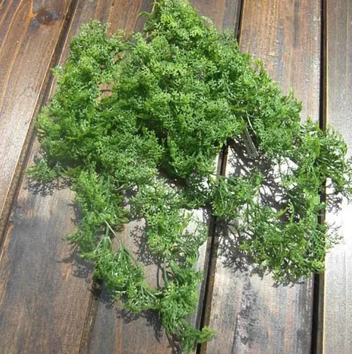 6packs High quality plastic moss grass green artificial plants flower