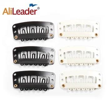 

Alileader Snap Comb Clips In Hair Extension Metal Clip In Bangs Weave On With Closure U Shaped Clip 20 Pcs/Lot Diy Metal Comb