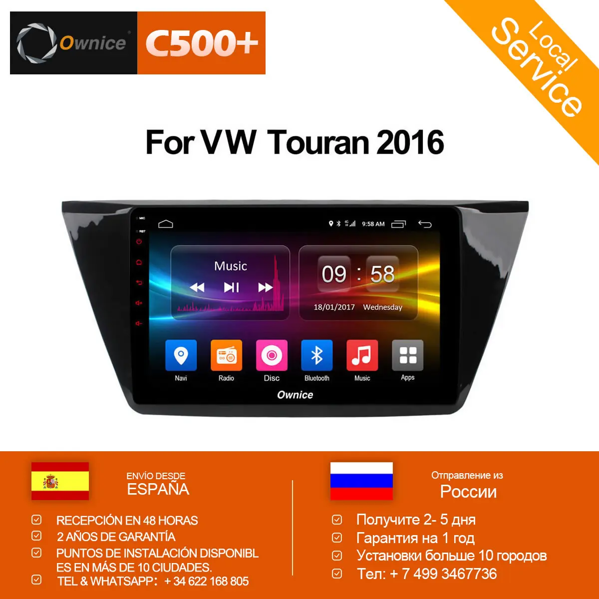 

Ownice K1 K2 10.1" Octa 8 Core for VW Touran 2016 android 8.1 car DVD Navi radio player GPS 2GB RAM Support 4G SIM DAB+ TPMS