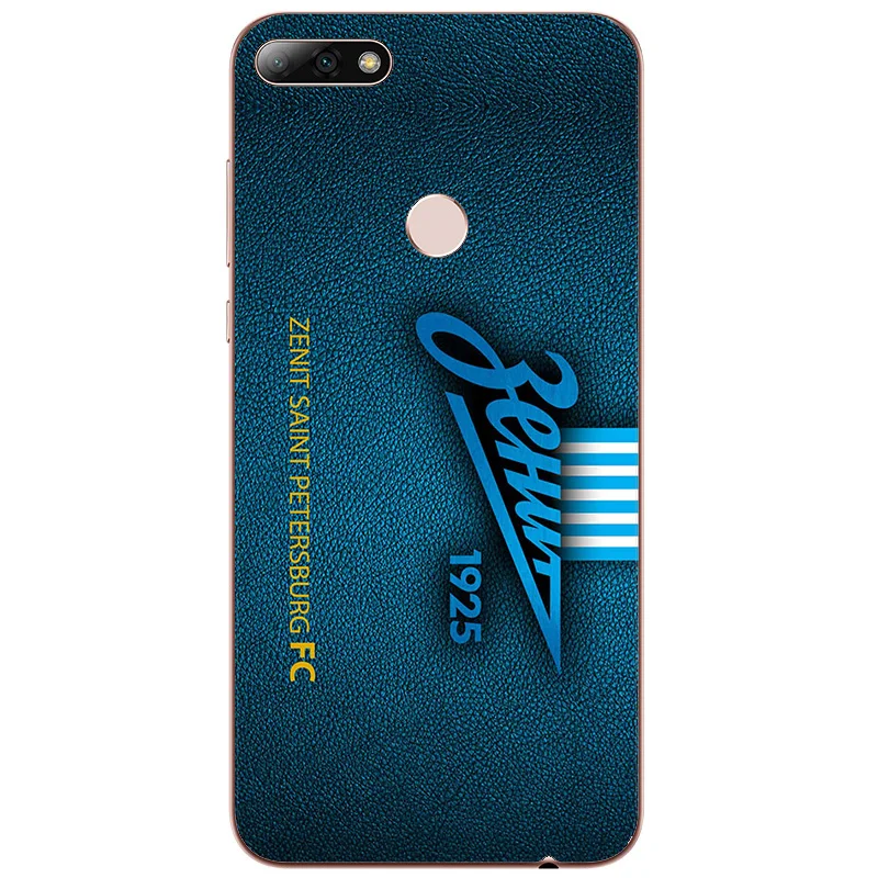 

FC Zenit football Club Logo Case For Huawei P8 P9 Y5 Y6 Y7 Prime Pro Lite mini 2017 2018 2019 Phone Printed Soft silicone Cover