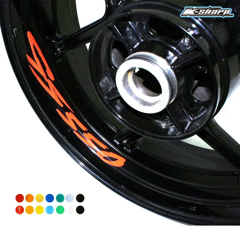 

8 X CUSTOM INNER RIM DECALS WHEEL Reflective STICKERS STRIPES FIT SUZUKI GS 550