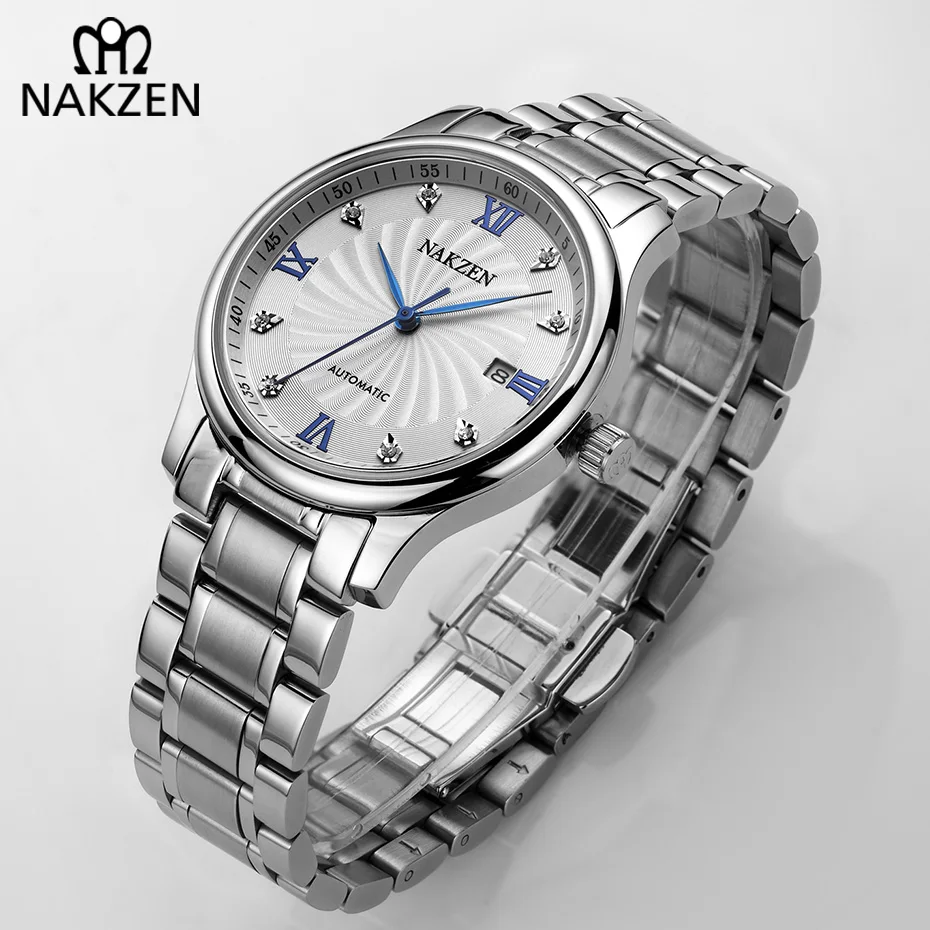 Мужские часы Relojes Hombre деловые классические MIYOTA из нержавеющей стали 8215 мужские