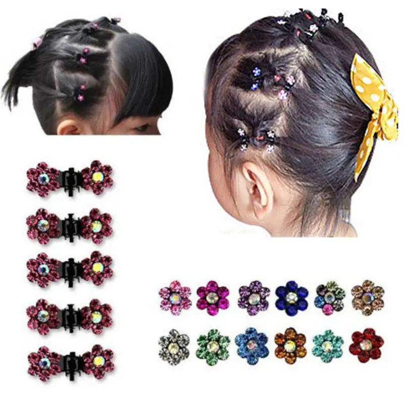 Accessoires Pour Cheveux 12 Pcs Bebe Fille Dame Cristal Fleur Mini Pince A Cheveux Pince Barrette A Cheveux Epingle A Cheveux Vetements Accessoires
