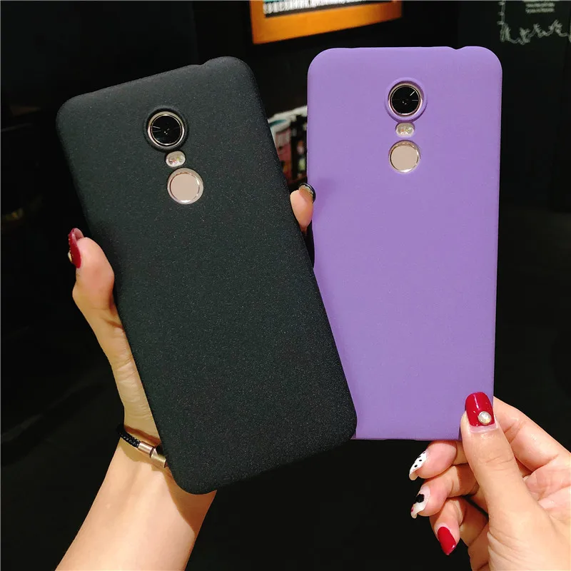 Матовый пластиковый чехол с текстурой песка для XiaoMi RedMi 5 Plus ПК матовый телефона Mi