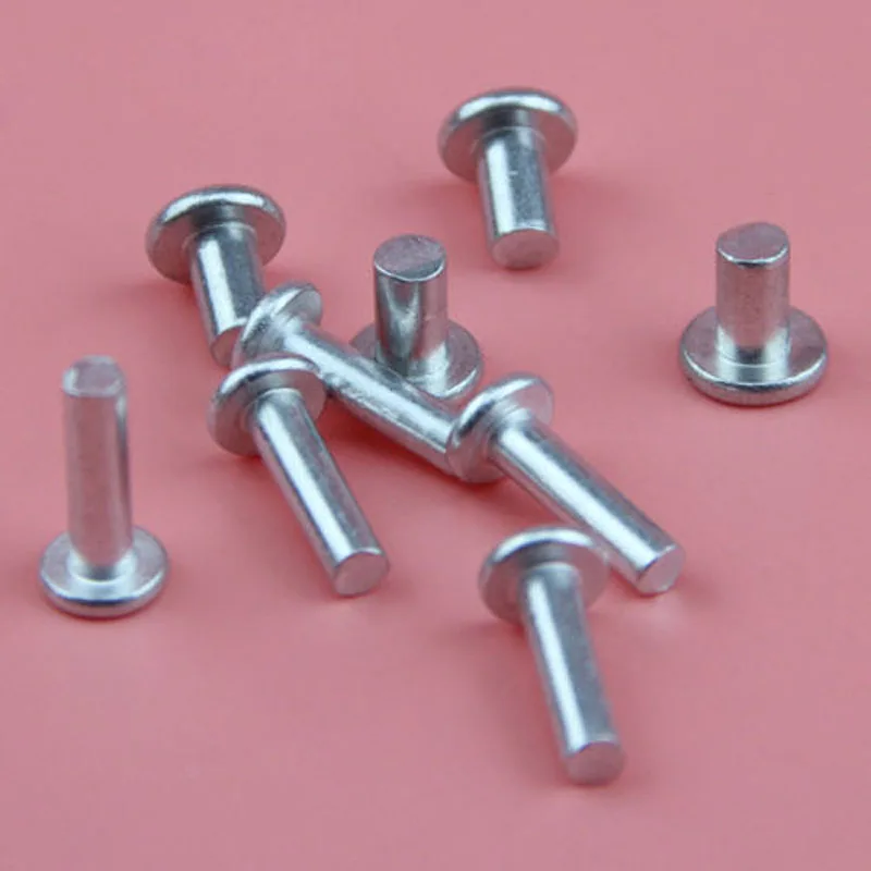 M5 Aluminum Rivets Flat Head Solid Rivet Size 6mm 40mm in Rivets from