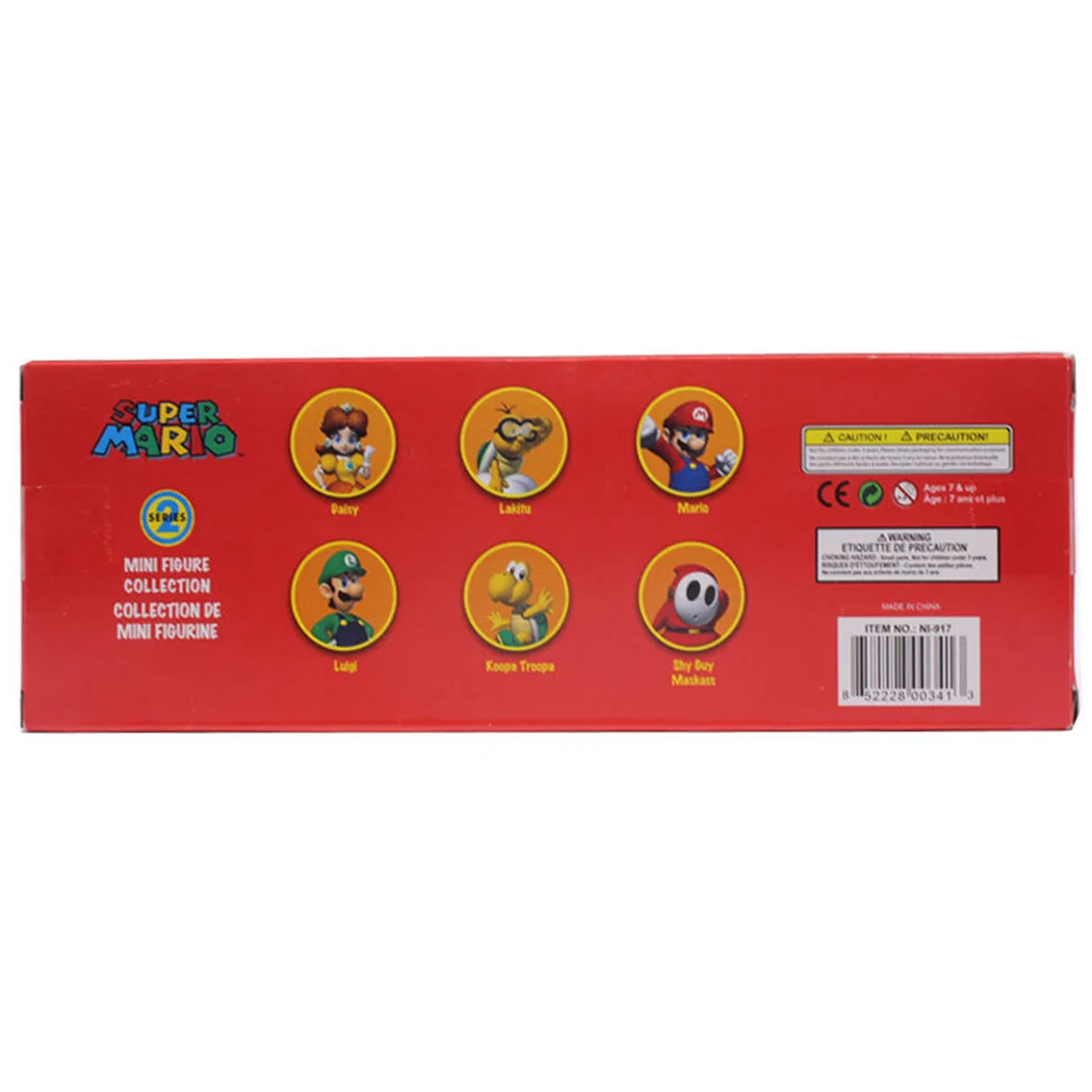 Фигурка героя игры 6 шт гриб персик Варио Luigi персик Йоши King Kong игрушки Фигурки из ПВХ Super Mario Bros 5 серии игрушки куклы