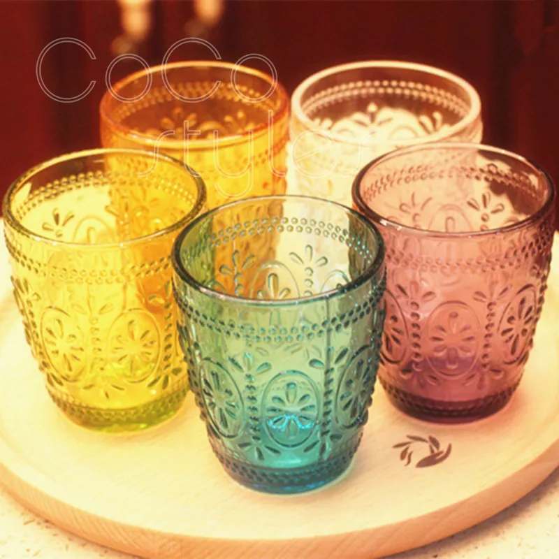 

Cocostyles InsFashion super top handmade carving European vintage glass storage bottle for luxury home decor
