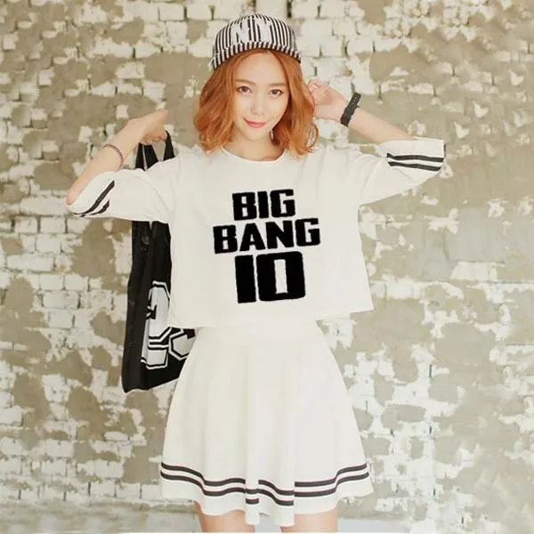 K pop Bigbang футболка с 10 летним концертом Quan Zhilong весенне летняя из двух