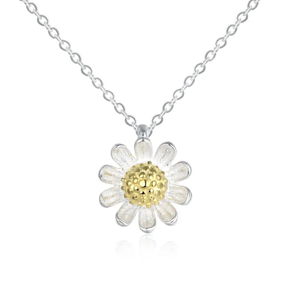 

925 sterling silver necklace 925 sterling silver chrysanthemum necklace women's SVN072
