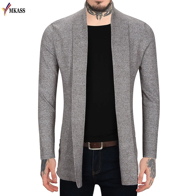 MKASS 2017 Spring Autumn Mens Knit Cardigan Sweaters Men