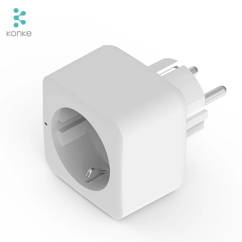 

Konke EU WIFI Socket Plug Outlet Smart Remote Wireless Controls for iphone Ipad Android Remote Control EU Standard Type F