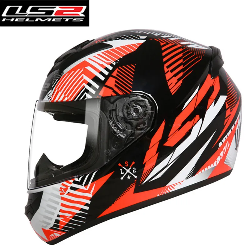 LS2 мотоциклетный шлем для гонок с полным лицом Casque Capacete Casco Moto Helm Kask шлемы Краш для Benelli Motociclista LS2 ROOKIE - Цвет: 10