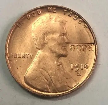 

1914-D United States 1 Cent "Lincoln - Wheat Ears Reverse"