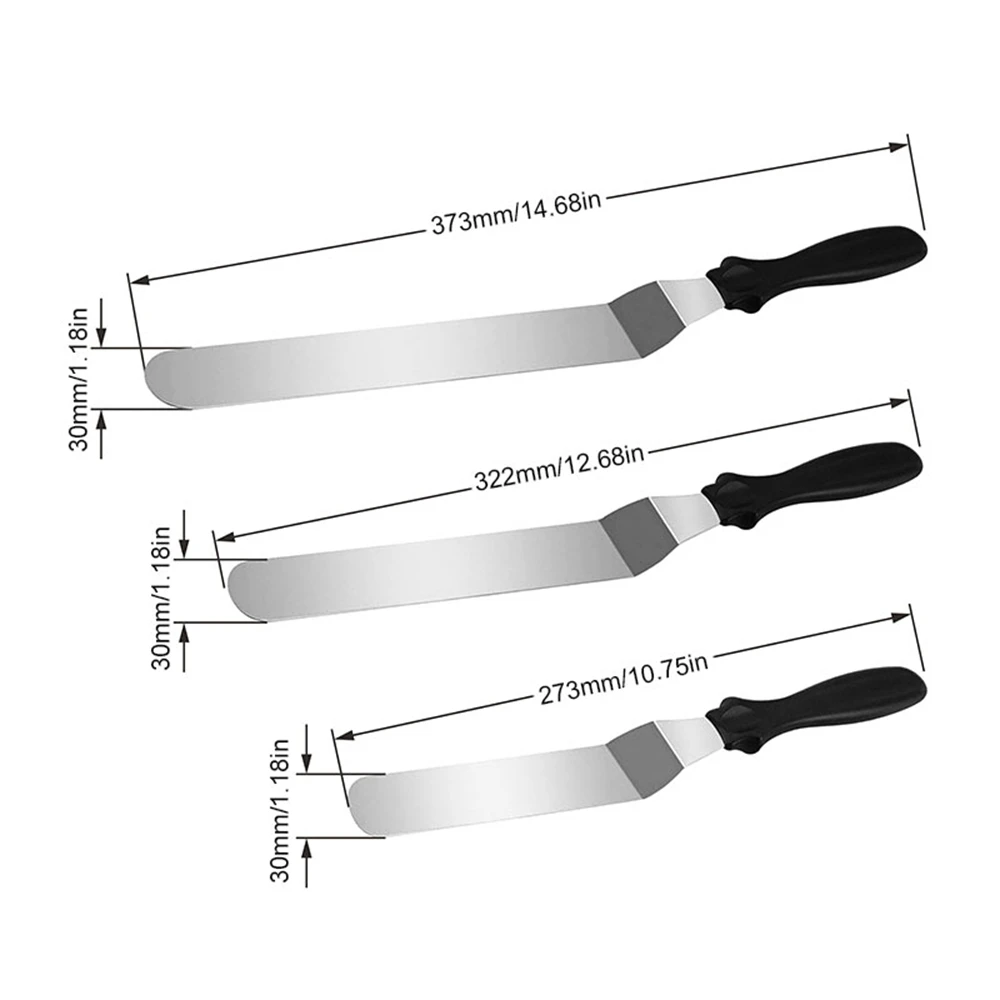 3 шт./компл. угловой Обледенение шпатель Нержавеющая сталь наполняемое кремом для торта, шпатель масло для торта-скребок полировщик ustensiles Кухня гаджет
