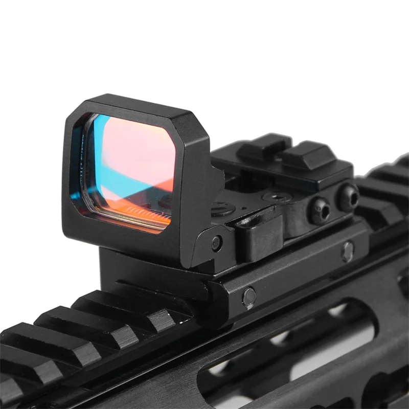 Flip Up Red Dot Sight Foldable RMR Scope w 9 Levels Brightness Holographic Reflex for Airsoft Hunting (20)