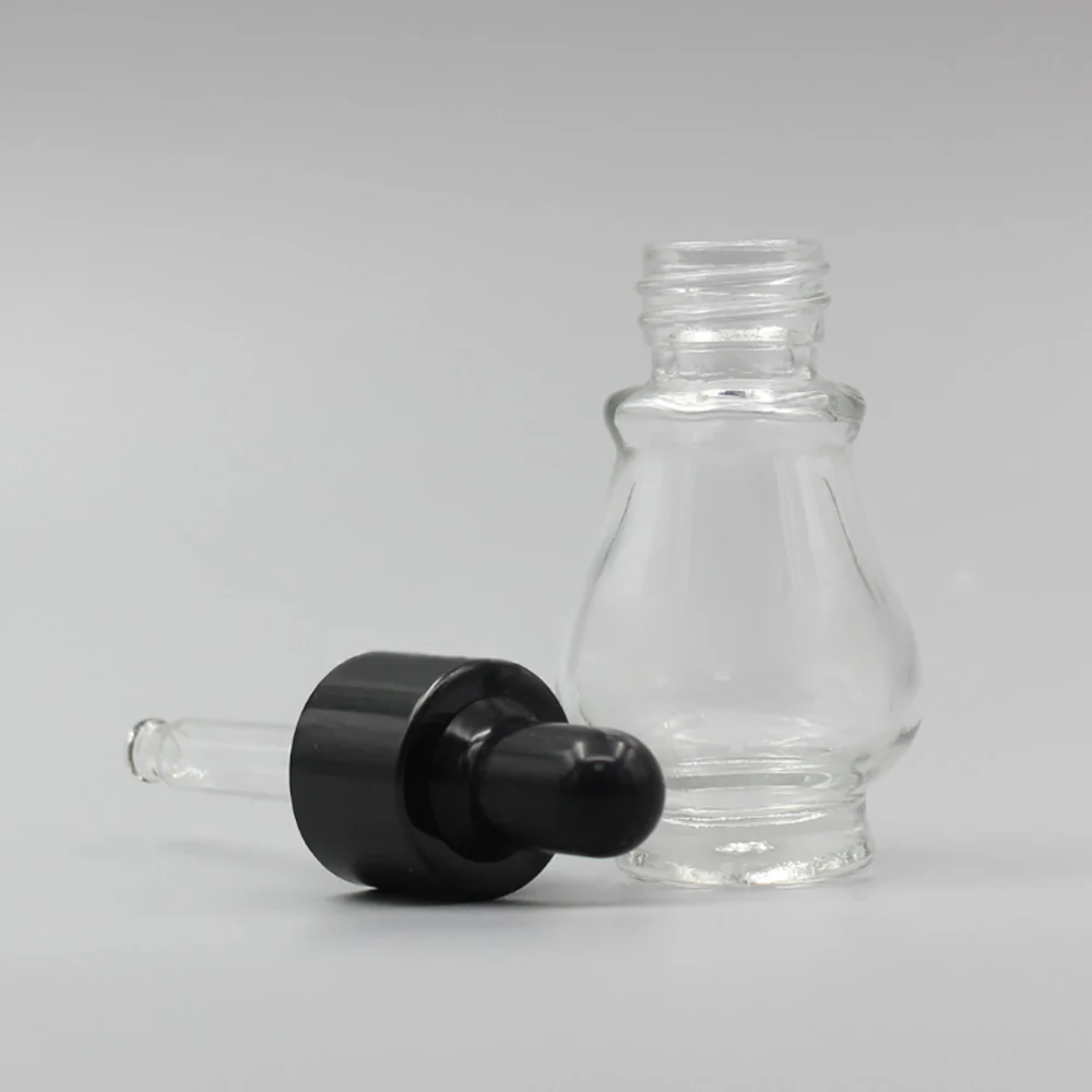 

Clear 10ml Glass Bottle for Perfume Oil with Black Dropper Wholesale