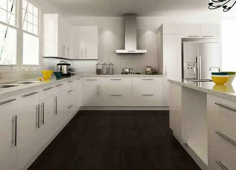 Australia Built-ins White Lacquer Cabinets Modern Kitchen Furniture