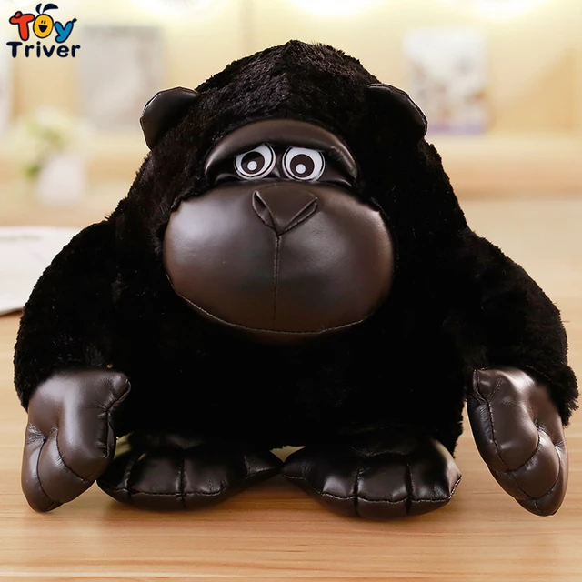 Siyah goriller şempanze Orangutan maymun peluş oyuncaklar doldurulmuş  hayvanlar bebek bebek çocuklar çocuk doğum günü hediyeleri ev odası dekor -  AliExpress