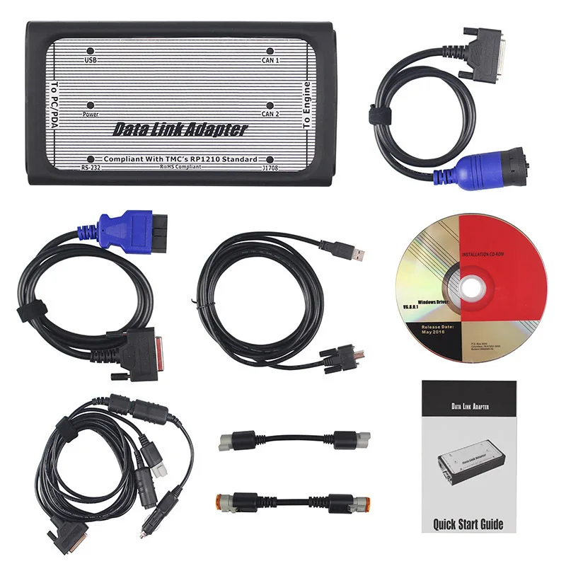 

Hotselling INLINE 6 Diesel Truck Scanner Data Link Adapter Insite v7.62 for Cummins INLINE 6 Heavy Duty Truck Diagnostic Tool