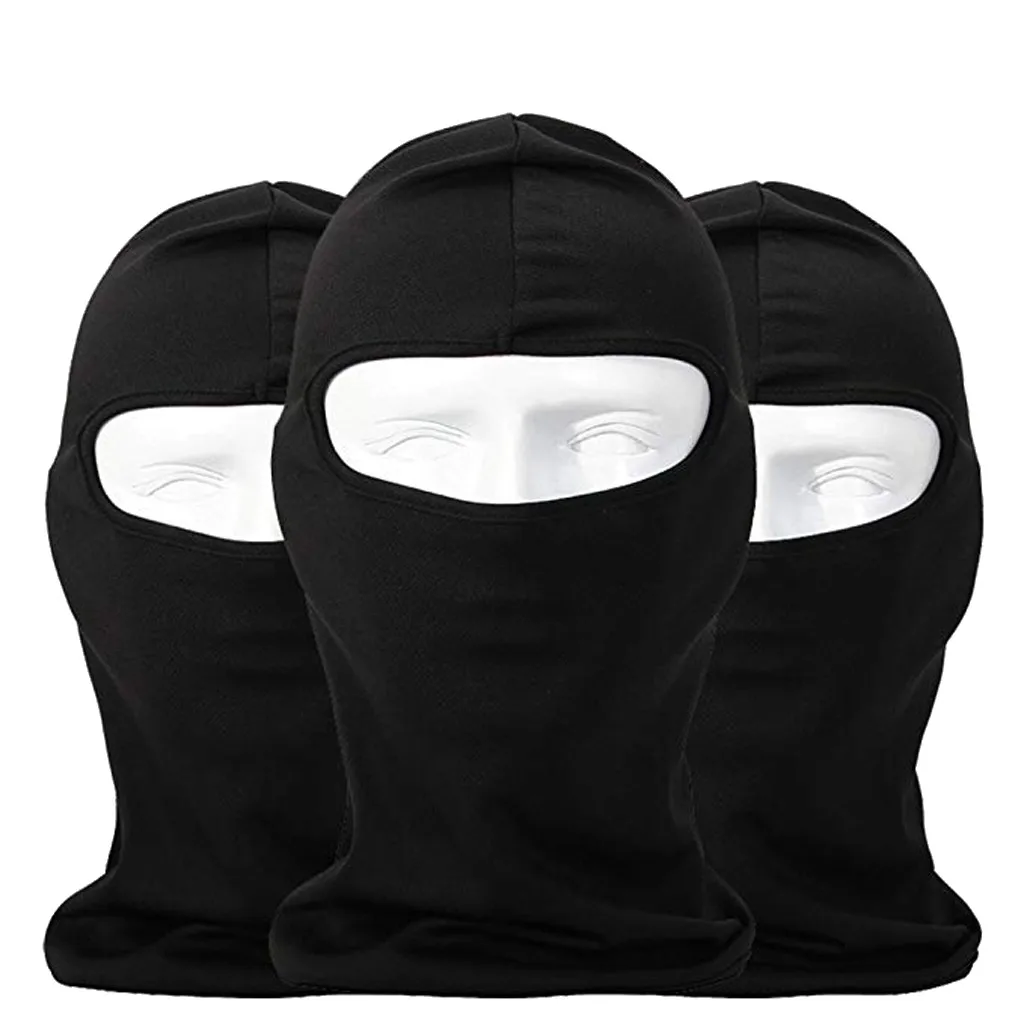 

Outdoor Ski Motorcycle Facemask Cycling Balaclava Full Face Mask Neck Ultra Thin 3 Pack Convenience Mask Bicycle #P