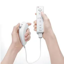 Многоцветный игровой контроллер Nunchuck с дистанционным управлением для nintendo wii