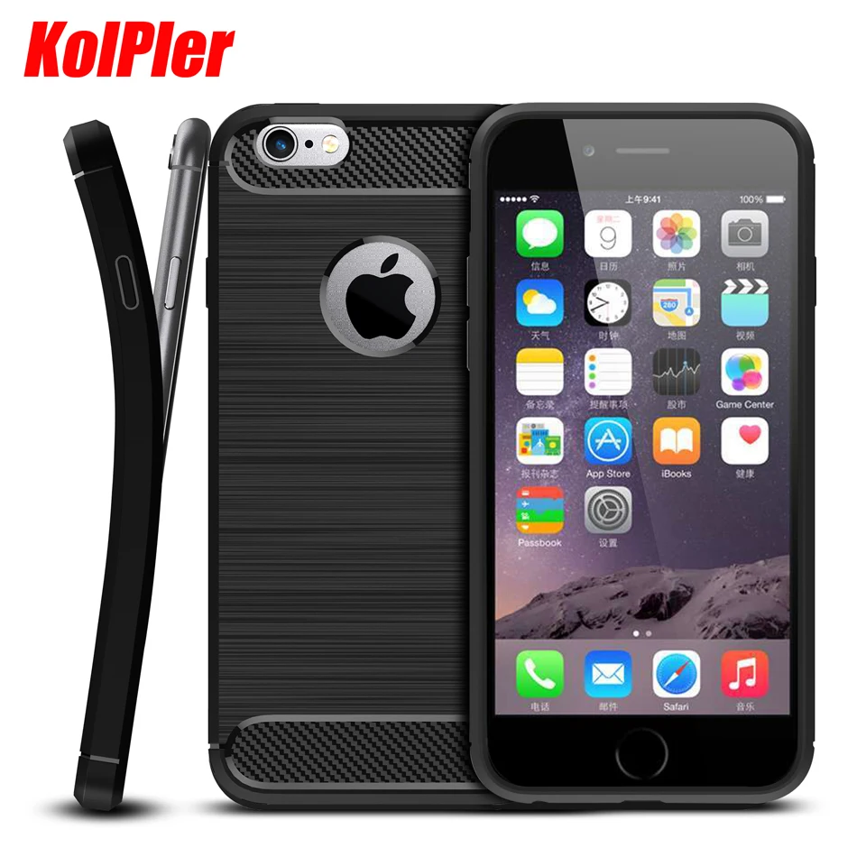 Чехол KOLPLER для iPhone 6s Plus Роскошный Гибридный Тонкий армированный чехол из