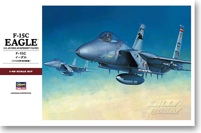 

1/48 American F-15C Eagle Heavy Fighter Assemble Model Toy 07249