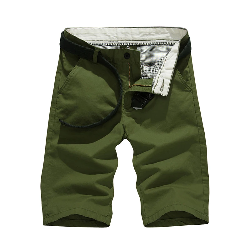 Дизайн сплошной мужской карго короткий летний Свободный Повседневный боковой карман Открытый короткий плюс размер 5 цветов мужские рабочие короткие брюки