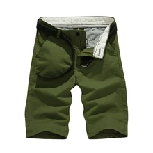 Дизайн сплошной мужской карго короткий летний Свободный Повседневный боковой карман Открытый короткий плюс размер 5 цветов мужские рабочие короткие брюки