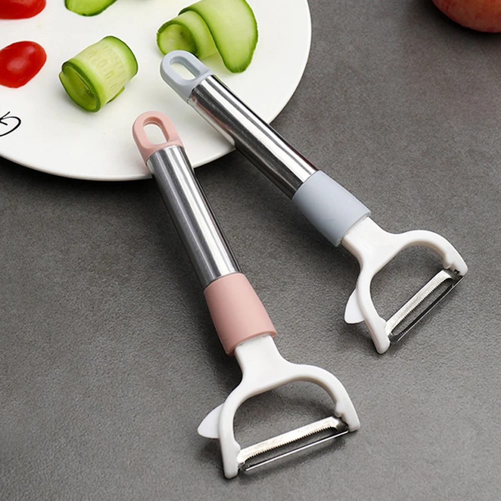 

Multi-function Paring Knife Scraper Kitchen Long Handle Creative Potato Planing Knife To Cut Apple Artifact Peeler