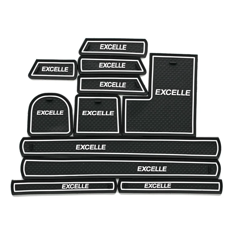 

11Pcs Lot Car Interior Upholstery For 11-15 Buick Excelle Rubber Mat Car Accessories Non-Slip Mat Auto Accessories Interior