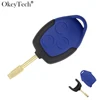 Okeytech – coque de remplacement pour clé télécommande à 3 boutons, 1 pièce/lot, bleu, pour Ford Transit ► Photo 1/6