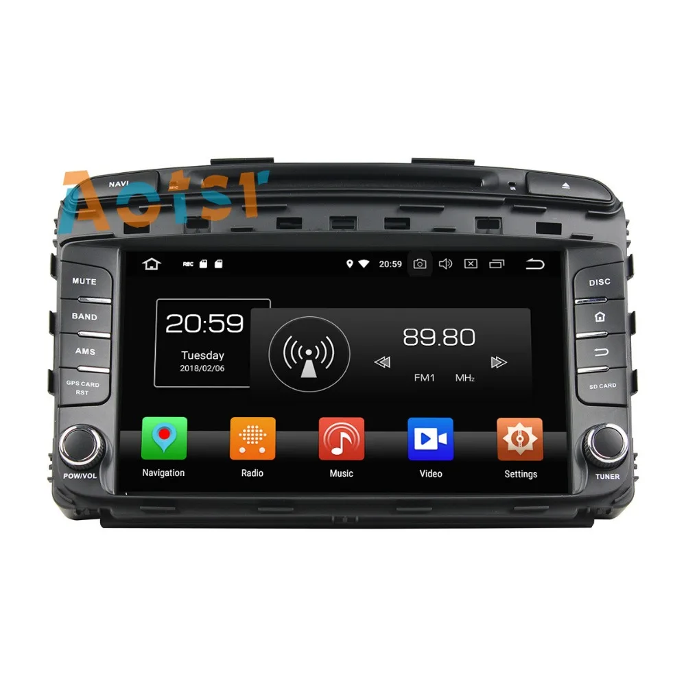 Flash Deal IPS Screen Android 8.0 Car dvd multimedia player head unit for Kia SORENTO 2015 GPS Navigation radio autostereo 4+32G Octa Core 3