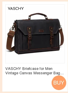 Vaschy maleta para homens vintage lona mensageiro