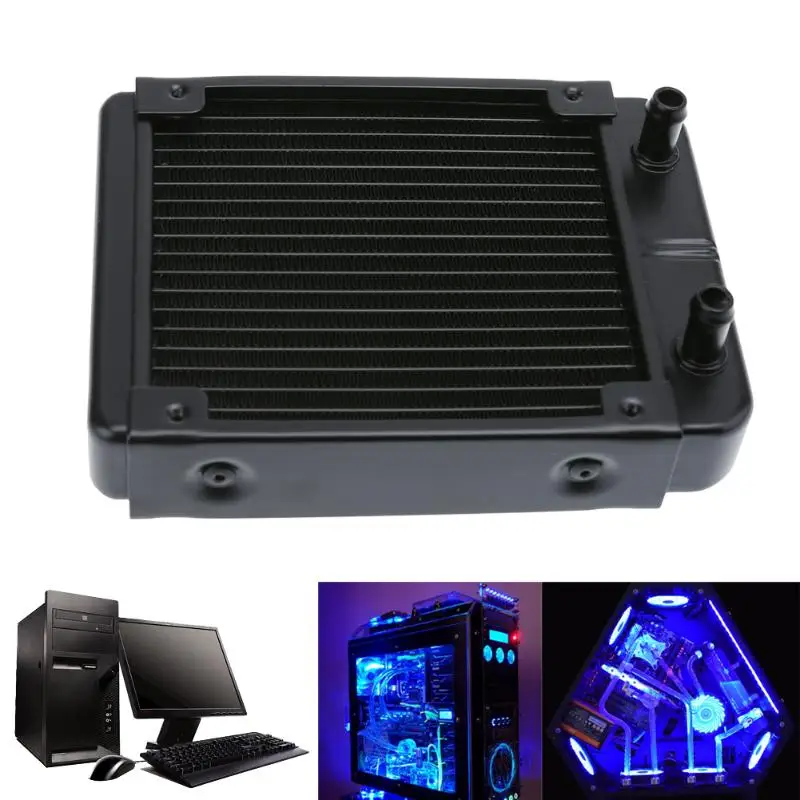PC Water Cooling Radiator 120mm 18 Tubes Aluminum Computer Water