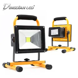 DINGDIAN светодиодный AC100-250V DC 12 V Светодиодный фонарь с подзарядкой Spotlight IP65 Водонепроницаемый открытый вечерние Походные фонари вечерние