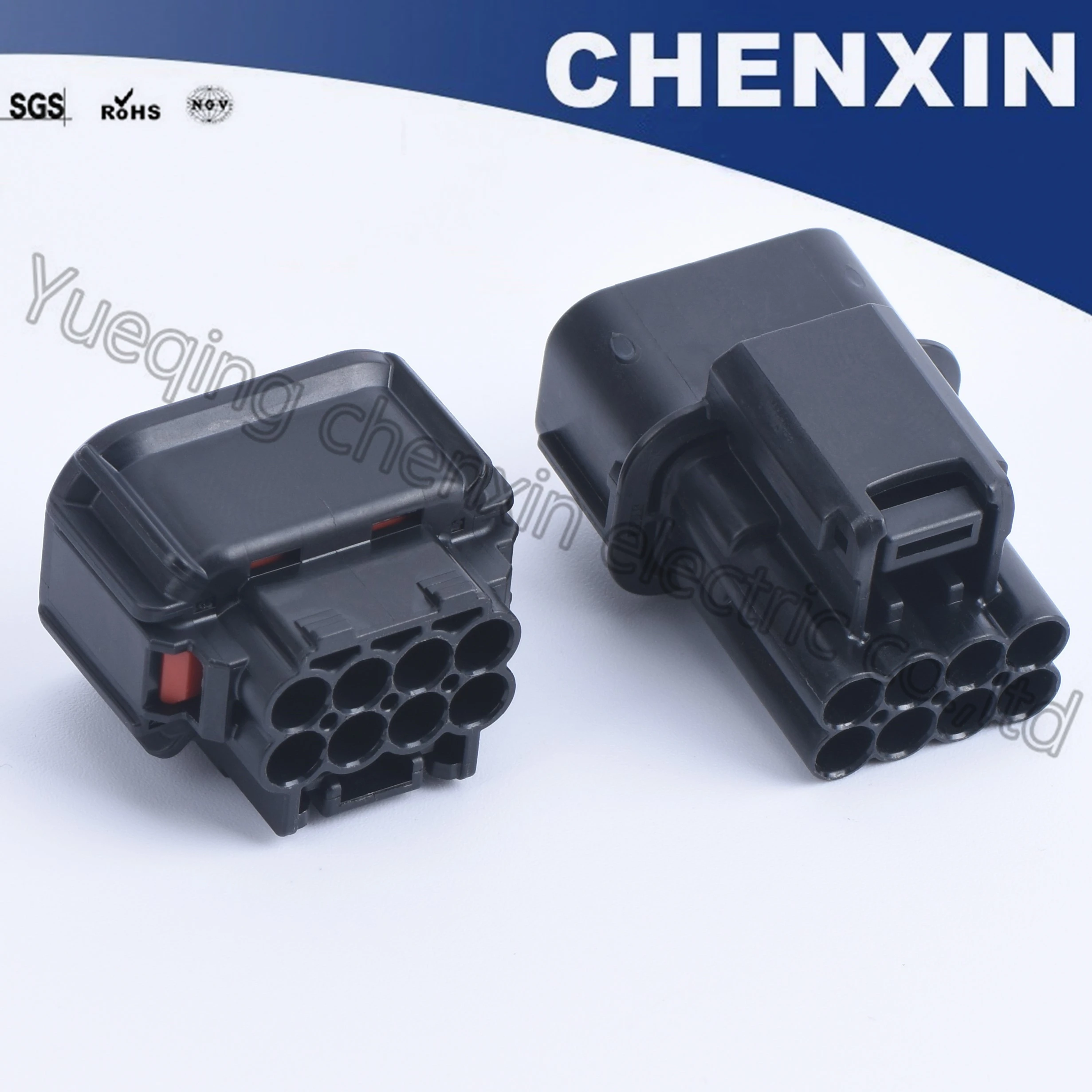 Черный 8 pin автомобиля водонепроницаемый авто-соединитель 1,5 мужского и женского пола светодиодный фар разъем для динамиков датчик разъемы 6181-6850 6189-7423