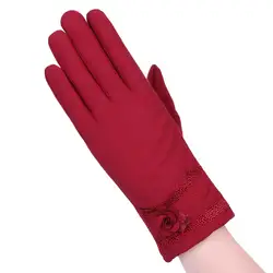 KLV/1 пара приметы ветрозащитные перчатки полиэстер зимние уличные спортивные лыжные перчатки черный, розовый, фиолетовый, вино z1018