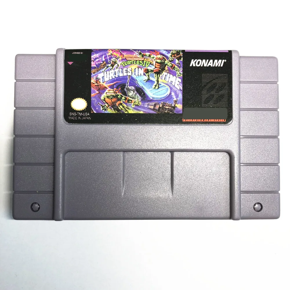 

Teenage Mutant Ninja Turtles IV - Turtles in Time USA Version Video Game 16 bit 46 pins For NTSC Console !