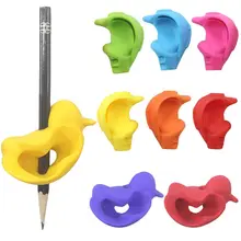 1 шт., детский силиконовый держатель для карандашей, ручка для письма, вспомогательное устройство для коррекции положения пальцев, инструмент для школы, офиса, поставка Лидер продаж