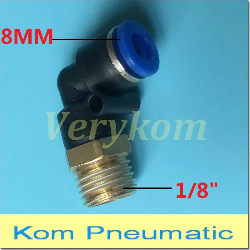 Verykom PL 8 01 пневматический колено мужской воздушный фитинг APL8 мм до 1/8 &quotтрубка BSP