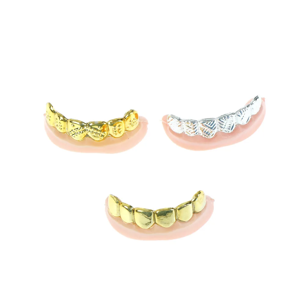 1Pcs Fake Teeth Halloween Decoration Bulk Party Bling Grills Plated