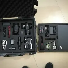 Высококачественная Водонепроницаемая пластиковая коробка для фотографического инструмента, корпус аппаратного инструмента, ударопрочный, герметичный с предварительно вырезанной пеной