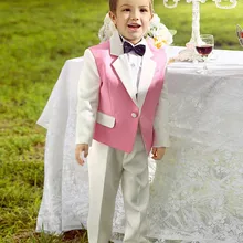 Нотч 2 части одной кнопки высокое качество новое поступление Custume Детские костюмы модные красивые(куртка+ брюки+ галстук