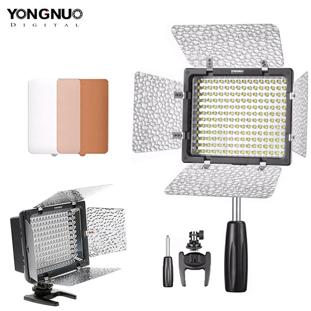 

New YONGNUO YN160III YN-160III Pro LED Video Light Adjustable Temperature 3200-5500k for Canon Nikon Sony