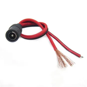 

30CM female DC5.5*2.1MM Extension cord RVB red black wire 2*0.75mm2 wiring cable x100