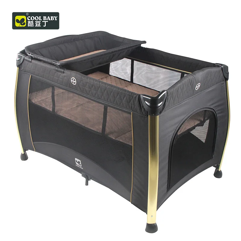 Coolbaby детская кровать с забором детская кроватка высокого качества складная легко носить с собой