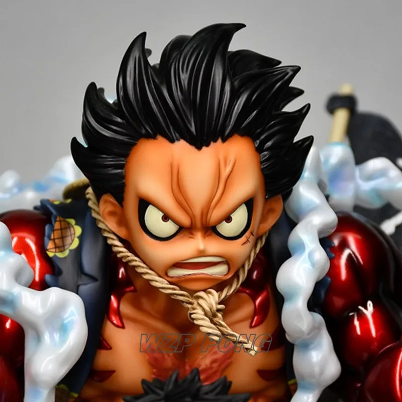 33 см цельная Обезьяна D Luffy gear 4 трансформация ver статуя Смола полная длина фигурка игрушки экшн-фигурка Коллекционная модель игрушки