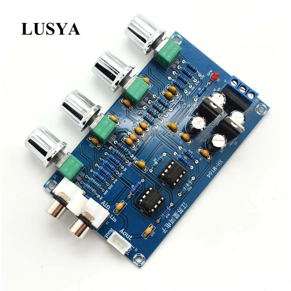 

Lusya Preamp amplifier audio Tone Board NE5532 With 4 Way Adjustment AC12-15V C2-001